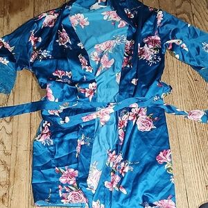 Flora Nikrooz Blue Floral Robe